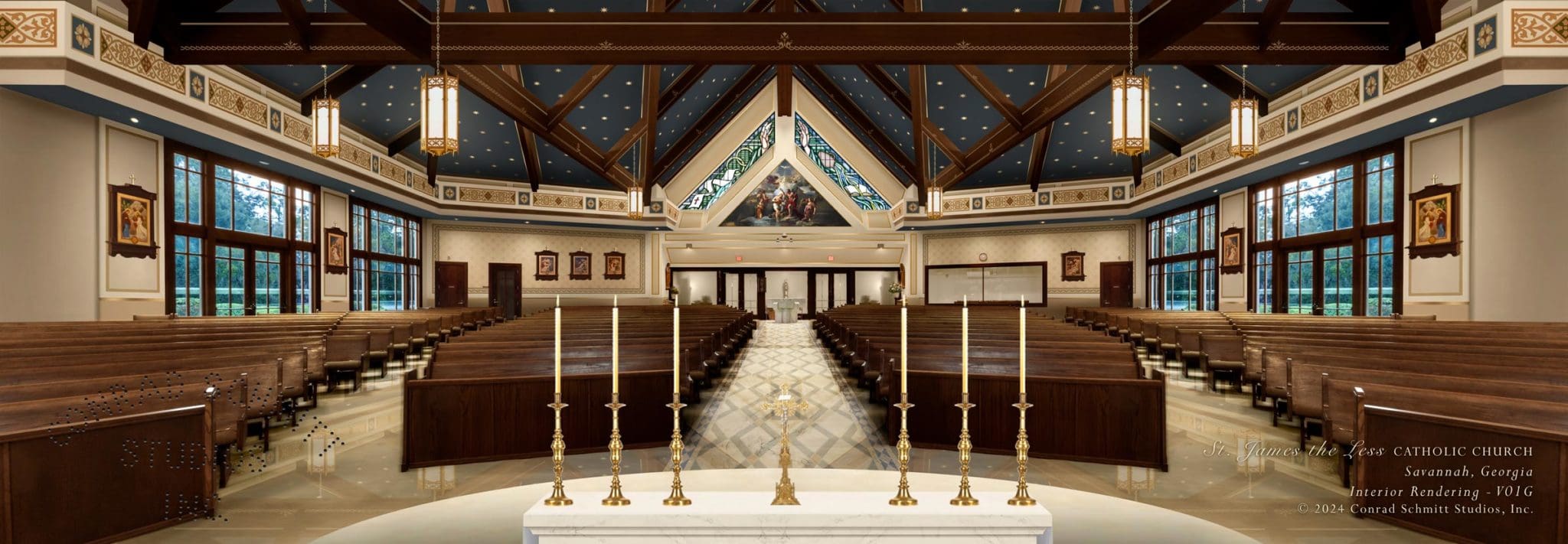 St James Rear Church Rendering For Charging Forward Capital Campaign